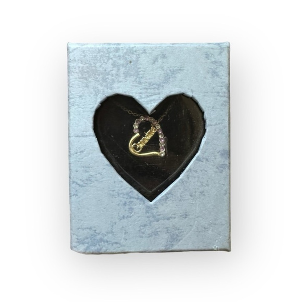 NIB Grandma Heart Gold Tone Necklace